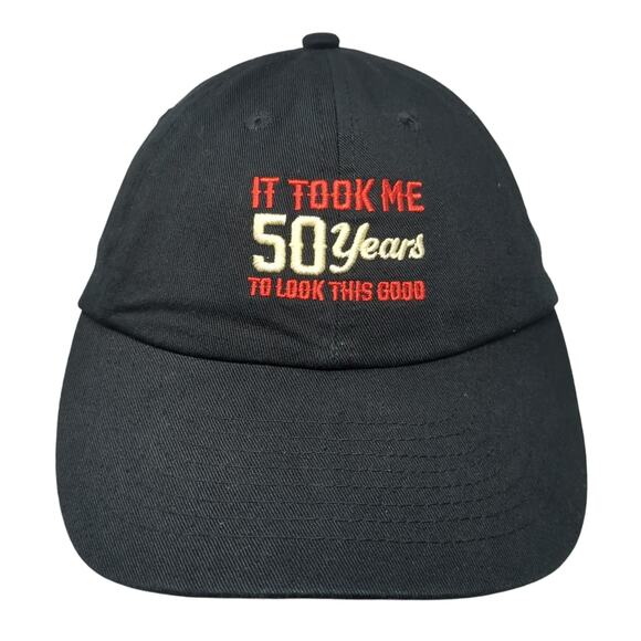 It Took Me 50 Years To Look This Good Baseball Cap Black OS Adjustable Spencer's - Picture 1 of 10